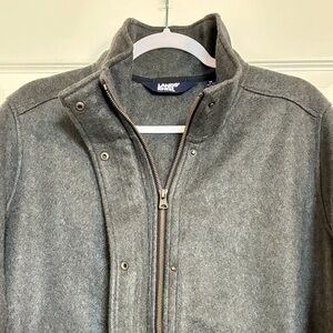 Lands’ End Jacket Women’s 1X Gray Fleece